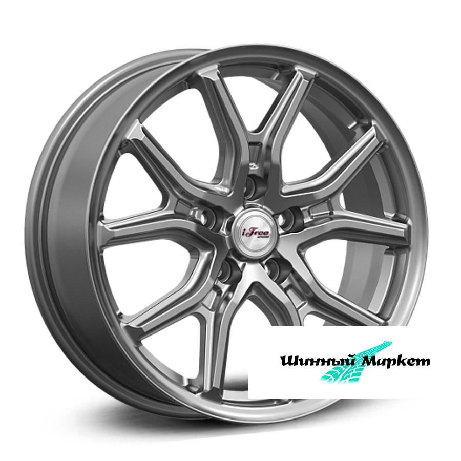 ДискiFree страйк 6.5JxR17 PCD5x114.3 ET37 DIA66.6, насыщенный темно-серебристый