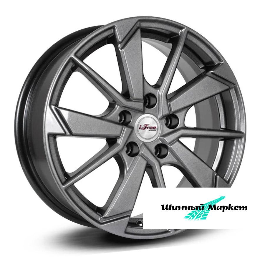 ДискiFree зиплайн 6.5JxR16 PCD5x108 ET33 DIA60.1, насыщенный темно-серебристый