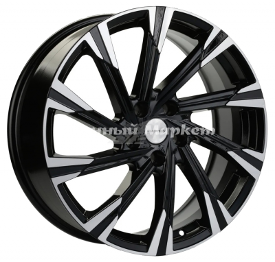 ДискKHOMEN 1901 (EXEED VX/TXL/LX) 7.5JxR19 PCD5x108 ET36 DIA65.1, Чёрный глянцевый с полированной лицевой частью