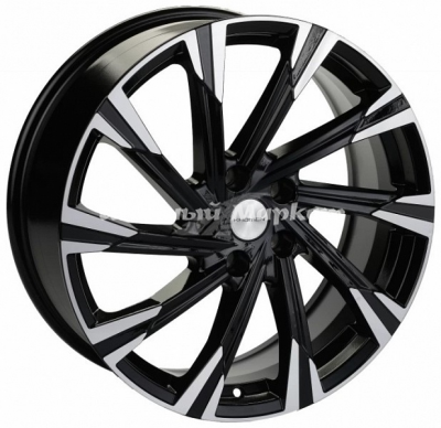 ДискKHOMEN 1901 (Tucson) 7.5JxR19 PCD5x114.3 ET48 DIA67.1, Чёрный глянцевый с полированной лицевой частью