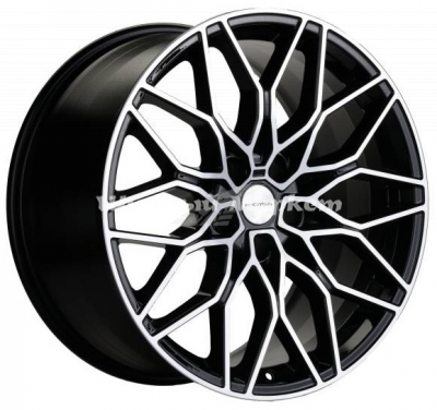 ДискKHOMEN 1902 (Camry) 8.5JxR19 PCD5x114.3 ET45 DIA60.1, Чёрный глянцевый с полированной лицевой частью