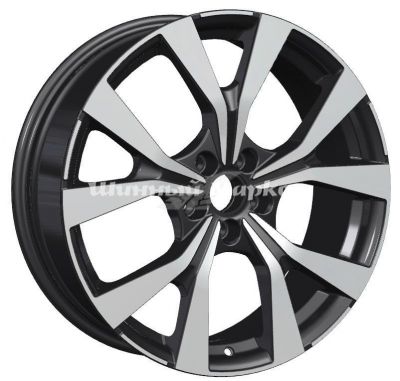 ДискKHOMEN KHW 1906 7JxR19 PCD5x108 ET36 DIA65.1, Чёрный глянцевый с полированной лицевой частью