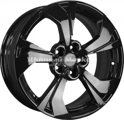 ДискKHOMEN KHW 1724 7JxR17 PCD5x108 ET33 DIA60.1, Черный