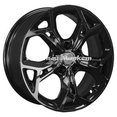 ДискKHOMEN KHW1702 (DFM AX 7) 7JxR17 PCD5x108 ET43 DIA65.1, Черный