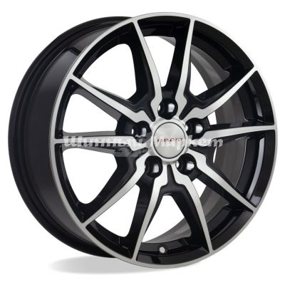 ДискКиК Адамар-оригинал (КС886) 6.5JxR16 PCD5x112 ET46 DIA57.1, Чёрный глянцевый с полированной лицевой частью