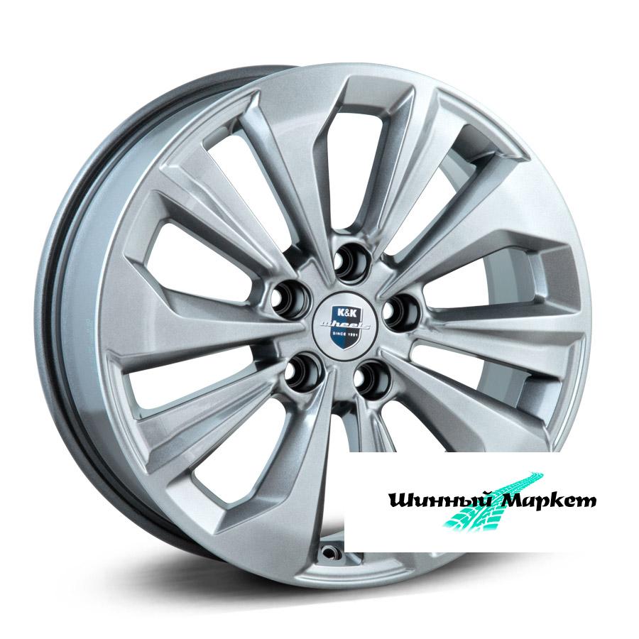 ДискКиК Авиор 7JxR17 PCD5x114.3 ET45 DIA67.1, насыщенный темно-серебристый