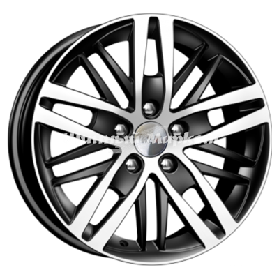 ДискКиК Fencer 7JxR16 PCD5x114.3 ET40 DIA66.1, черный с полированной лицевой частью