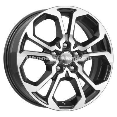 ДискКиК Hyundai Creta (КСr892) 6.5JxR17 PCD5x114.3 ET49 DIA67.1, черный с полированной лицевой частью