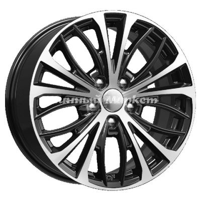 ДискКиК Hyundai i40 (КСr873) 7.5JxR17 PCD5x114.3 ET46 DIA67.1, черный с полированной лицевой частью