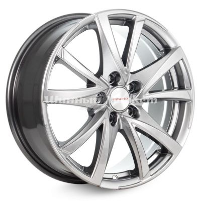 ДискКиК Игуана 6.5JxR16 PCD5x114.3 ET45 DIA60.1, насыщенный темно-серебристый