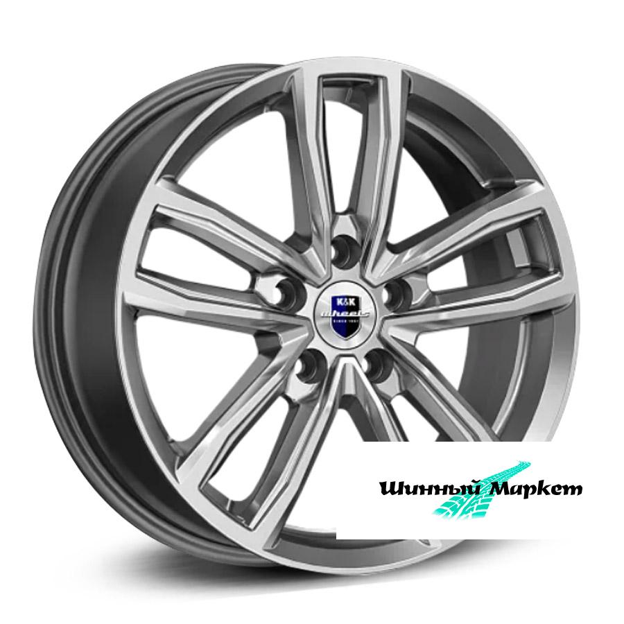 ДискКиК каланг 6.5JxR17 PCD5x114.3 ET45 DIA67.1, насыщенный темно-серебристый