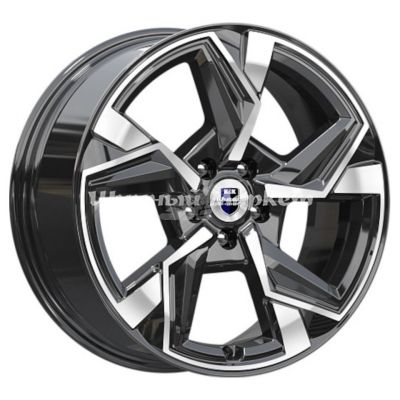 ДискКиК Кайан (КС101) 7.5JxR18 PCD5x114.3 ET35 DIA60.1, черный с полированной лицевой частью