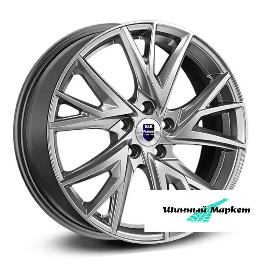 ДискКиК Кайлас 6.5JxR18 PCD5x114.3 ET37 DIA66.6, насыщенный темно-серебристый