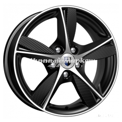 ДискКиК Кинезис 6.5JxR16 PCD5x114.3 ET45 DIA67.1, черный с полированной лицевой частью