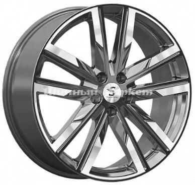 ДискКиК КР014 (CX-9) 8JxR20 PCD5x114.3 ET45 DIA67.1, Серый тёмный с полированной лицевой частью