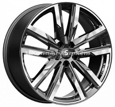 ДискКиК КР014 (EXEED VX) 8JxR20 PCD5x108 ET36 DIA65.1, Чёрный глянцевый с полированной лицевой частью