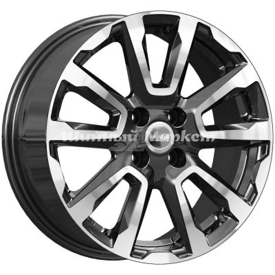 ДискКиК кс1026 6.5JxR16 PCD4x100 ET41 DIA60.1, черный с полированной лицевой частью