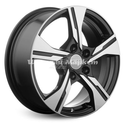 ДискКиК КС1053 (ZV16_Changan) 6.5JxR16 PCD5x110 ET43 DIA63.4, черный с полированной лицевой частью