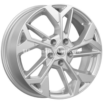 ДискКиК КС1062 6.5JxR17 PCD5x108 ET33 DIA60.1, серебристый