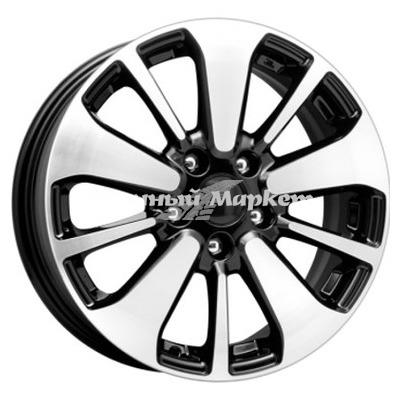 ДискКиК кс688 6.5JxR16 PCD5x114.3 ET45 DIA67.1, черный с полированной лицевой частью