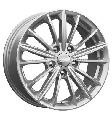 ДискКиК кс871 6.5JxR16 PCD5x114.3 ET45 DIA60.1, серебристый