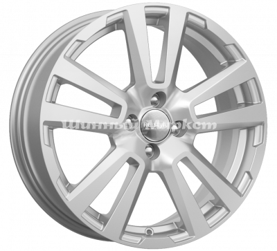 ДискКиК кс874 6.5JxR17 PCD4x100 ET43 DIA60.1, серебристый