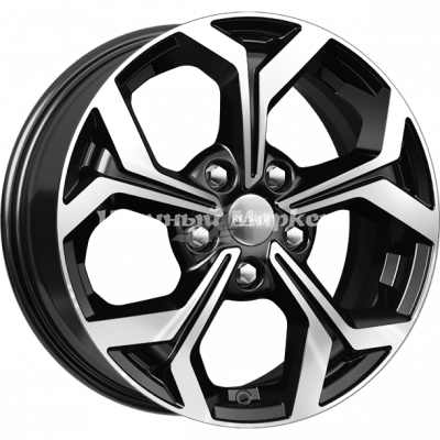 ДискКиК КС878 6.5JxR16 PCD5x108 ET50 DIA63.4, черный с полированной лицевой частью