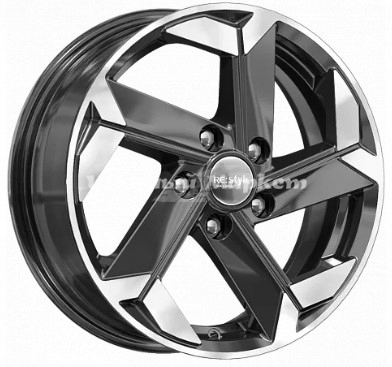 ДискКиК КС979 6JxR16 PCD5x112 ET43 DIA57.1, черный с полированной лицевой частью