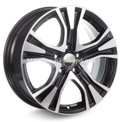 ДискКиК Nissan Juke (КСr673) 7JxR17 PCD5x114.3 ET47 DIA66.1, черный с полированной лицевой частью