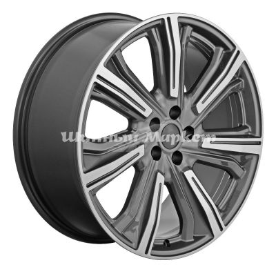 ДискКиК Premium Kleemann (КР1067) 8.5JxR20 PCD5x114.3 ET45 DIA67.1, Серый тёмный с полированной лицевой частью