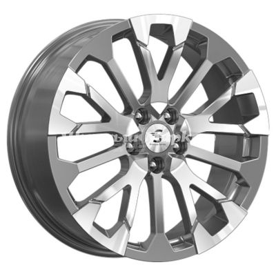 ДискКиК Premium КР003 (19_Mazda 6) 7.5JxR19 PCD5x114.3 ET45 DIA67.1, Серый тёмный с полированной лицевой частью