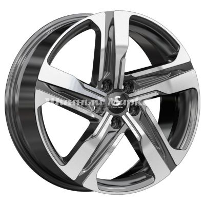 ДискКиК Premium КР004 (19_Sorento) 7.5JxR19 PCD5x114.3 ET49 DIA67.1, Чёрно-серый с полированной лицевой частью