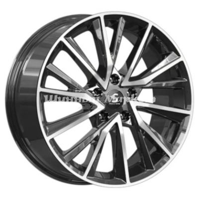 ДискКиК Premium КР010 (18_EXEED TXL) 7.5JxR18 PCD5x108 ET36 DIA65.1, Чёрный глянцевый с полированной лицевой частью