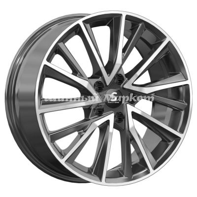 ДискКиК Premium КР010 (18_EXEED TXL) 7.5JxR18 PCD5x108 ET36 DIA65.1, Чёрно-серый с полированной лицевой частью