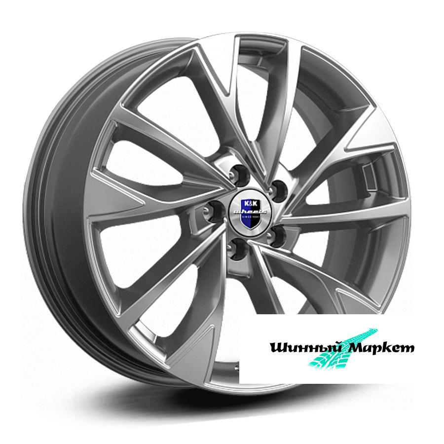 ДискКиК Роквуд 7JxR17 PCD5x108 ET35 DIA67.1, насыщенный темно-серебристый