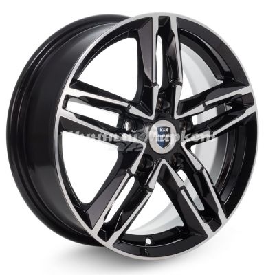 ДискКиК Sayan 6JxR16 PCD5x110 ET45 DIA63.4, черный с полированной лицевой стороной