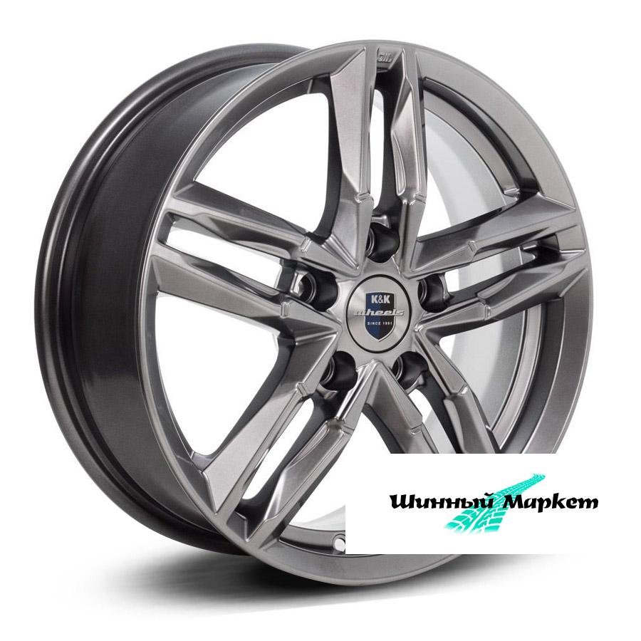 ДискКиК Sayan- Оригинал 6JxR16 PCD5x105 ET39 DIA56.6, насыщенный темно-серебристый