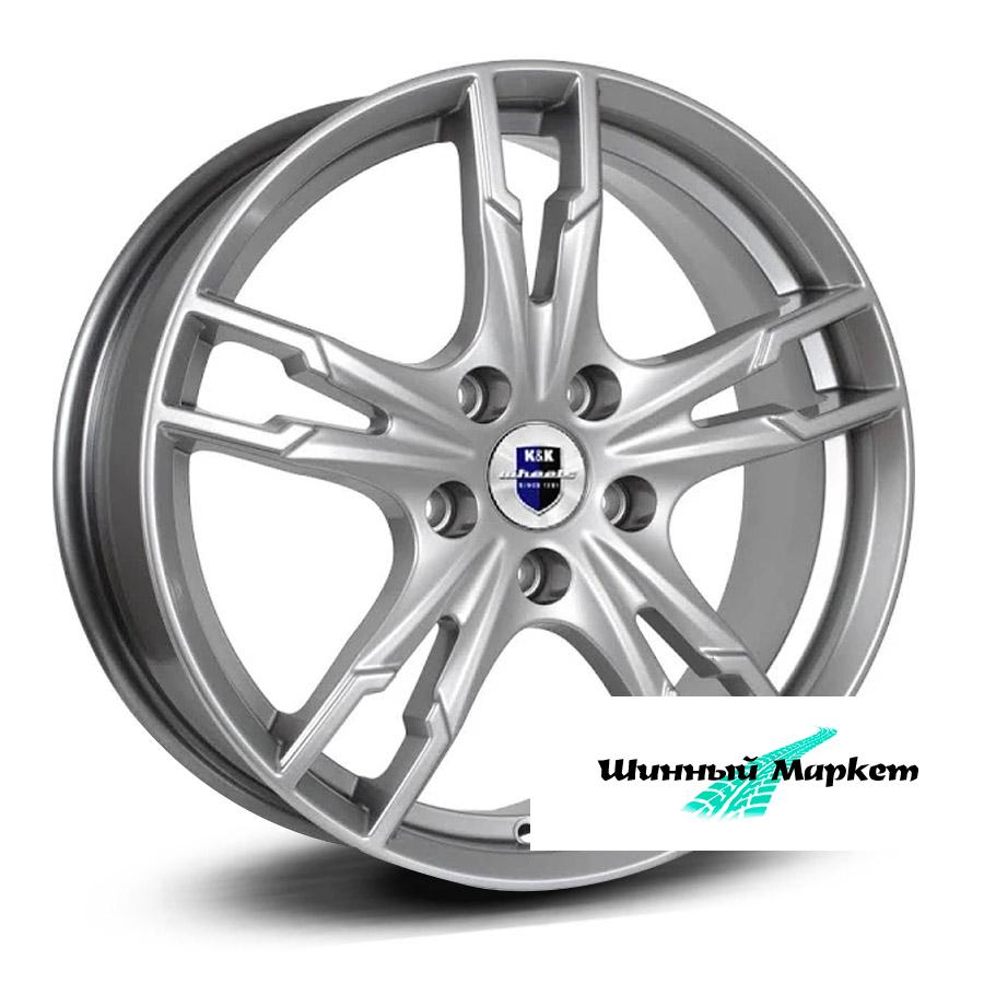 ДискКиК Солар 7JxR17 PCD5x100 ET38 DIA67.1, насыщенный темно-серебристый