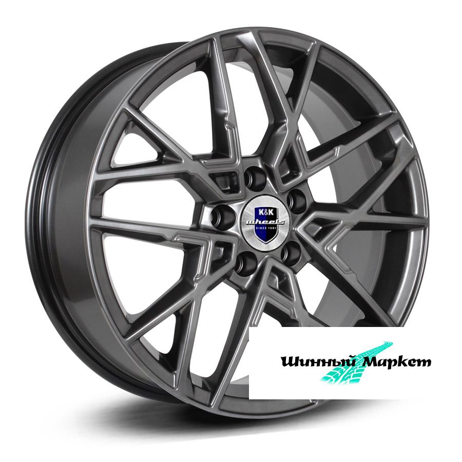 ДискКиК Вудроф 7JxR18 PCD5x108 ET50 DIA63.4, насыщенный темно-серебристый