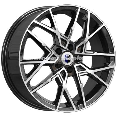 ДискКиК Вудроф (КС1044) 7JxR18 PCD5x108 ET52 DIA60.1, черный с полированной лицевой частью