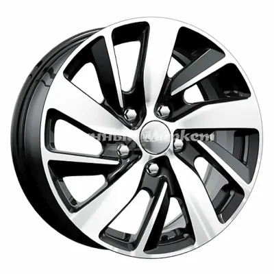 ДискКиК ZV Fluence КС749 7JxR17 PCD5x114.3 ET48.5 DIA66.1, черный с полированной лицевой стороной