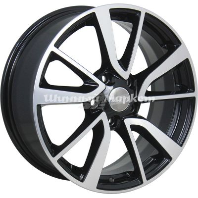 ДискКиК кс699 7JxR17 PCD5x114.3 ET39 DIA60.1, черный с полированной лицевой частью