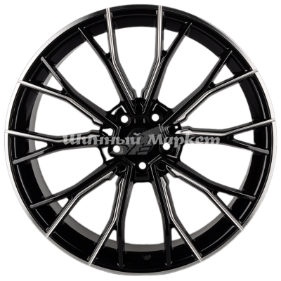 ДискKoKo Kuture 0220 9.5JxR19 PCD5x112 ET45 DIA66.4, Глянцевый чёрный