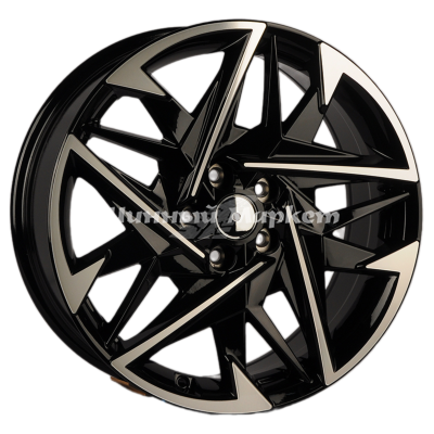 ДискKoKo Kuture 0296 7.5JxR18 PCD5x114.3 ET45 DIA67.1, матовый черный полированный