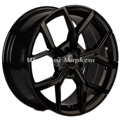 ДискKoKo Kuture 5563 7.5JxR17 PCD5x100 ET42 DIA57.1, Чёрный глянцевый