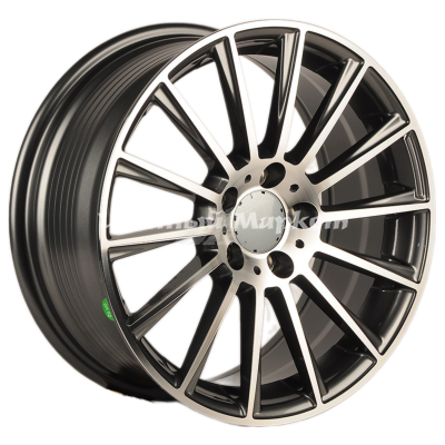 ДискKoKo Kuture FF550 7.5JxR17 PCD5x112 ET35 DIA66.5, насыщенный темно-серый полностью полированный