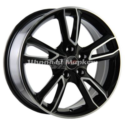 ДискLegeArtis Concept-MZ502 7JxR17 PCD5x114.3 ET45 DIA67.1, черный полностью полированный