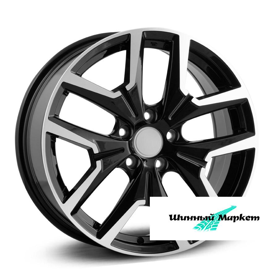 ДискLegeArtis V522 8JxR18 PCD5x108 ET50.5 DIA63.3, черный с полированной лицевой стороной