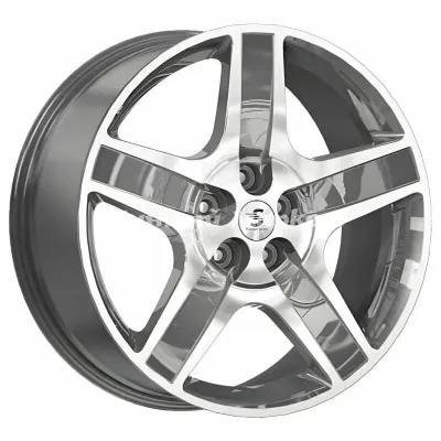 ДискLegeArtis КР008 BMW X7 8.5JxR20 PCD5x120 ET41.5 DIA66.1, Серый тёмный с полированной лицевой частью