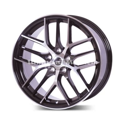 ДискLizardo XH317 8JxR18 PCD5x108 ET45 DIA67.1, матовый черный полированный